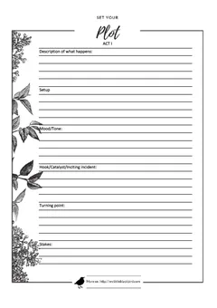 Plot Planning Sheet